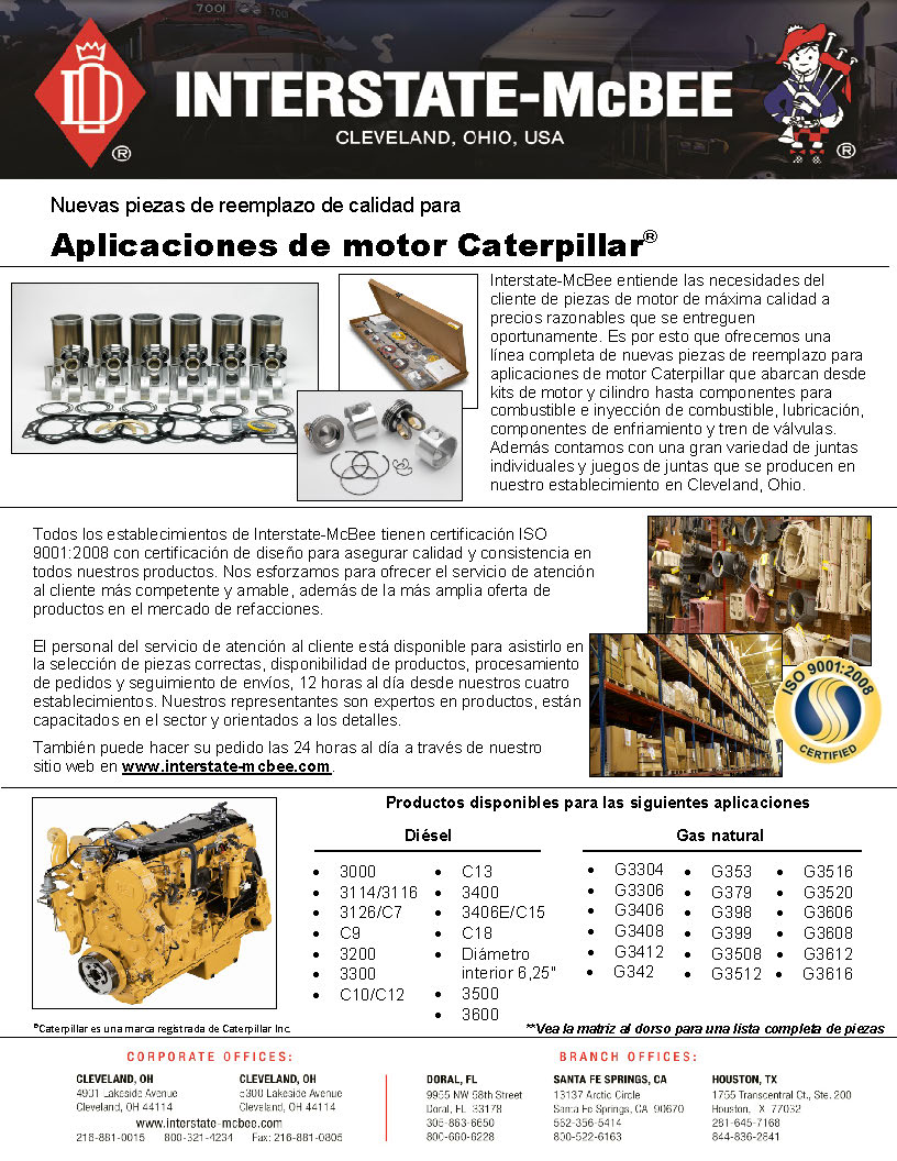 Caterpillar Engine Applications