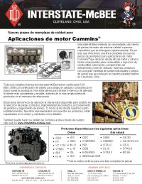 Cummins Engine Applications Spanish