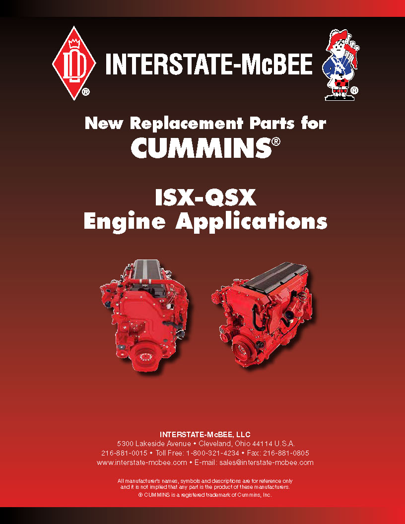 CUMMINS ISX-QSX Engine Applications Catalog