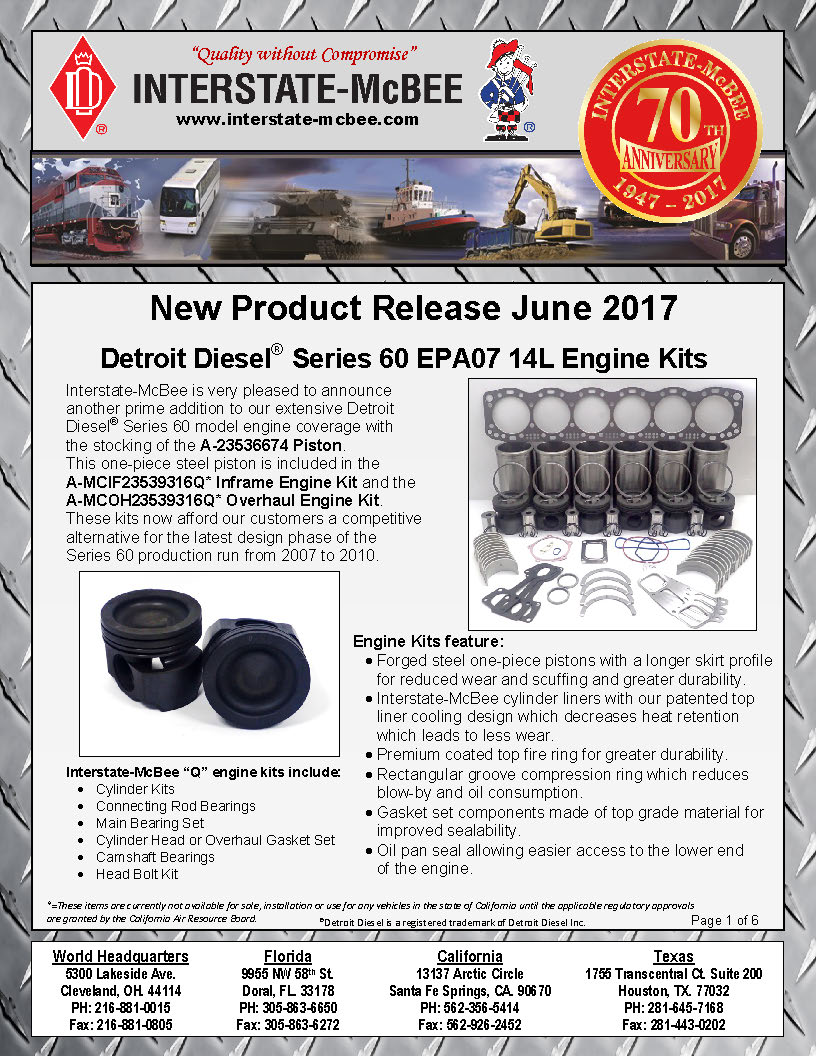 Interstate-McBee New Products June 2017