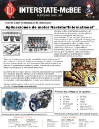 Navistar/International Engine Applications Spanish