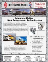 Interstate-McBee New Replacement Turbochargers