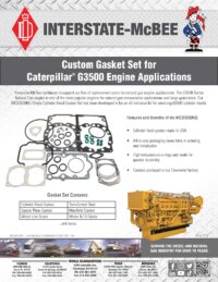 Details about   INTERSTATE-MCBEE MCB3500NG Gasket Set for a single cylinder head 